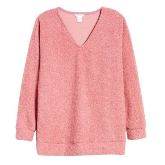 Caslon Faux Shearling Teddy Sweater - Picture 3 of 3